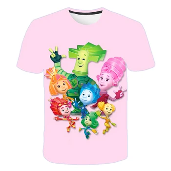 Детские Летние футболки для мальчиков и девочек, Топы с героями мультфильмов 