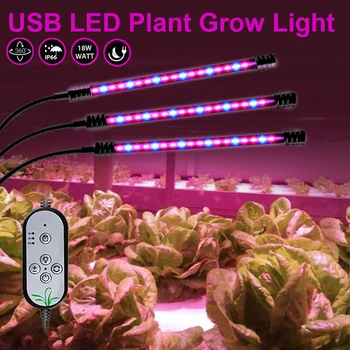 USB-зажим для коробки для выращивания цветов в помещении для рассады, светодиодный светильник для выращивания, тепличный тент, светильник для растений, подходящий для управления полным спектром