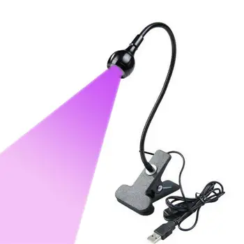 3 вт 395нм Led USB Отверждающая клей Ультрафиолетовая лампа без мерцания Uv Blacklight Гибкий светильник Gooseneck Lw
