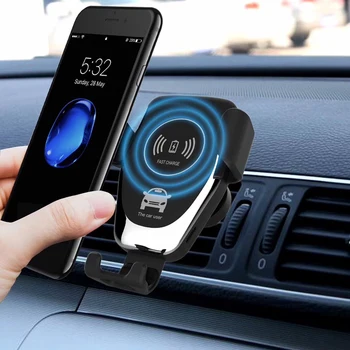 Автомобильное беспроводное зарядное устройство Qi с гравитационной индукцией для iPhone XS 11 Max XR 8, быстрая зарядка, вентиляционное отверстие, держатель телефона для Samsung Note S9 S8