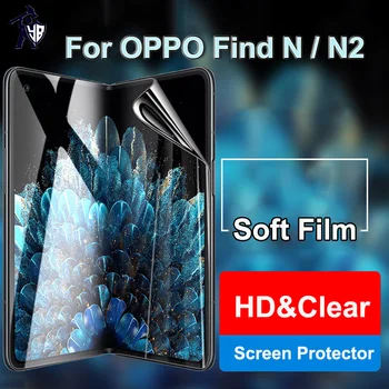 Для OPPO Find N HD Прозрачная Мягкая Гидрогелевая пленка OPPO Find N2 5G Full Cover TPU Невидимые Складчатые Защитные Мембраны Небьющиеся