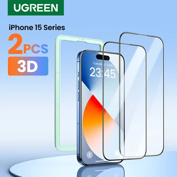 UGREEN для iPhone 15 14 13 12 11 Pro Max Защитная пленка для экрана для iPhone 14 Plus из закаленного стекла для iPhone 11 XR Glass 9D Пленки