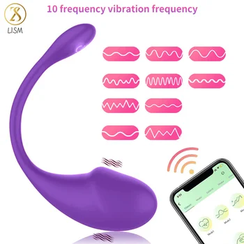 Bluetooth-Фаллоимитатор, Беспроводное приложение, вибратор для женщин, секс-игрушки, вибратор с дистанционным управлением, Вибрирующие трусики, игрушка для пары, Секс-шоп